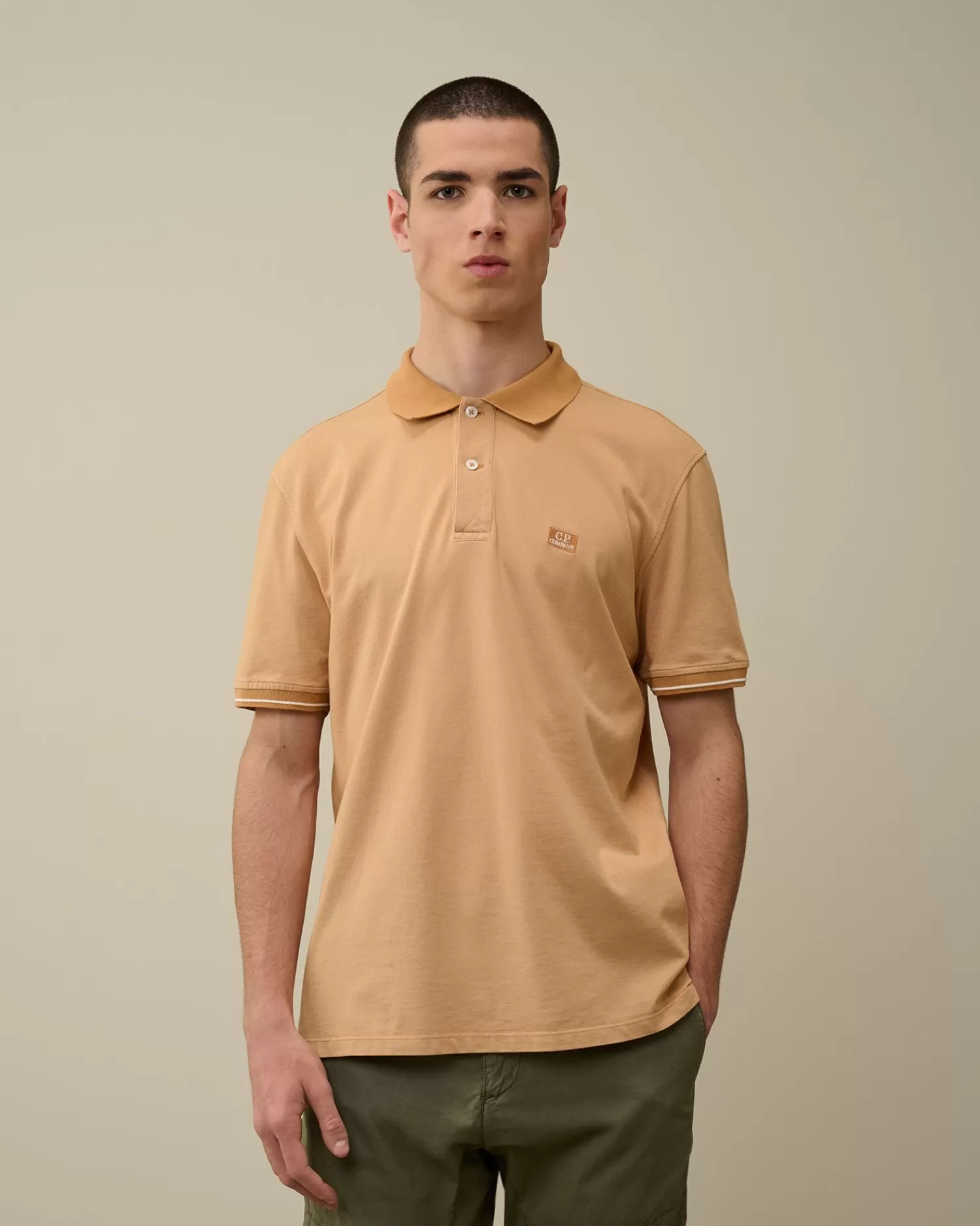 Store C.P. Company 20/1 Jersey Pocket T-Shirt Pistacie Shell-Beige