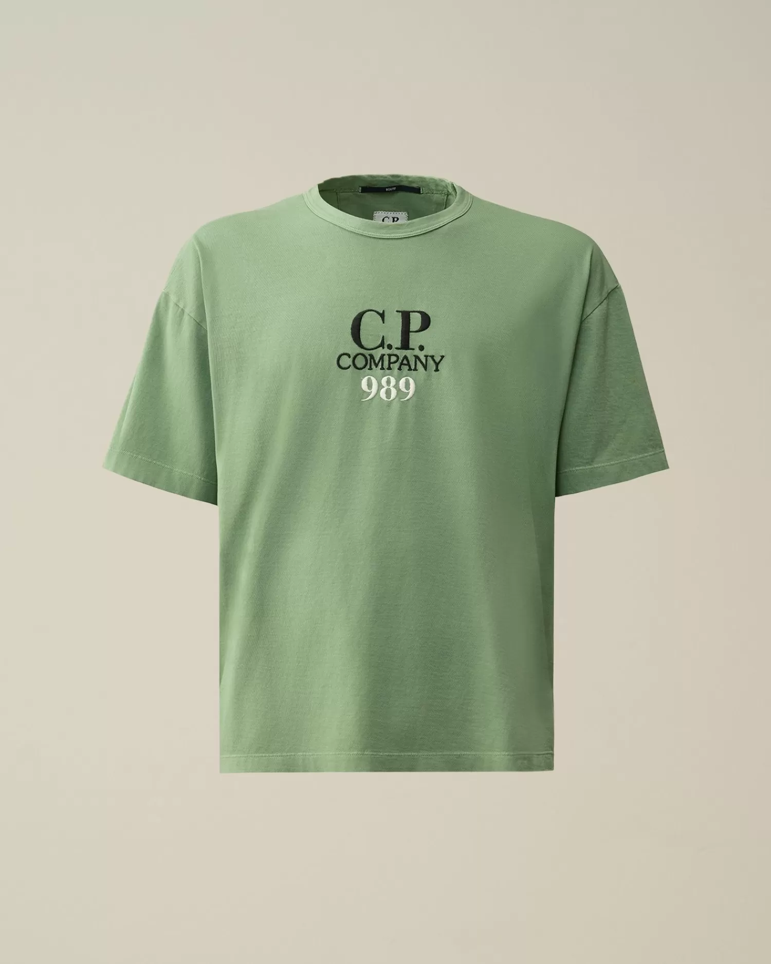 Discount C.P. Company 30/1 Jersey Logo T-Shirt Stjernelys Bla