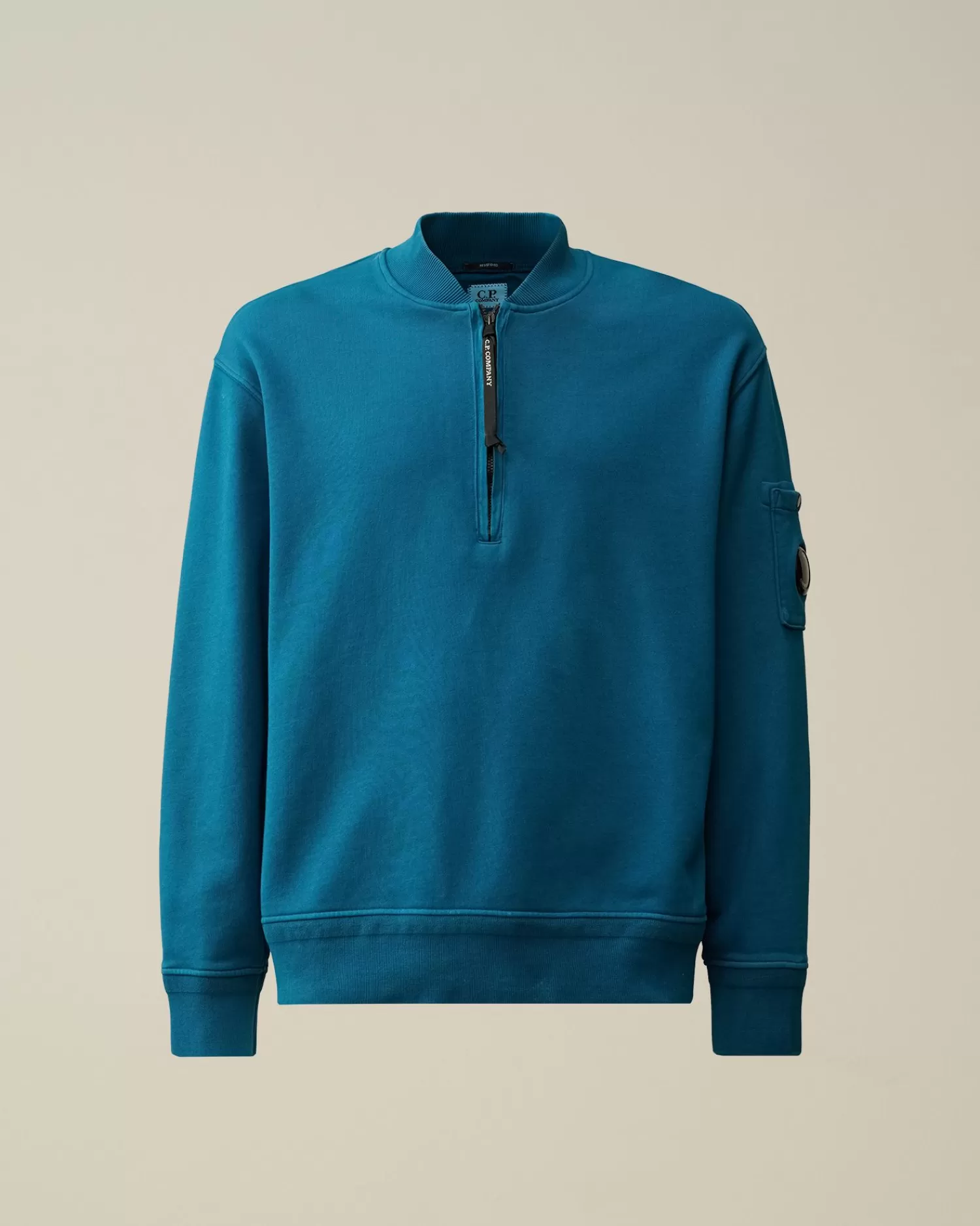 Cheap C.P. Company Blandet Sweatshirt I Bomuldsfleece Stovregn Gra