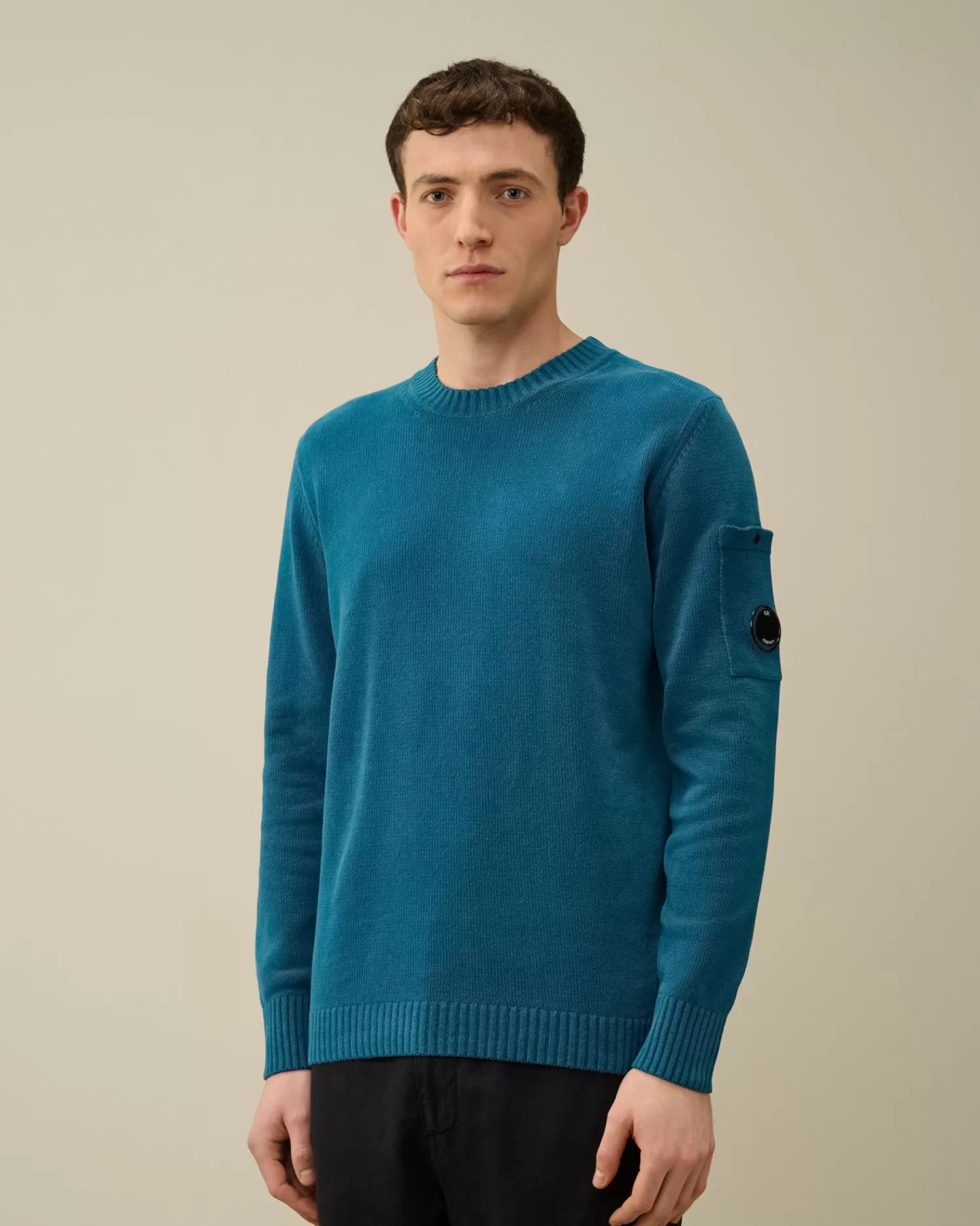 Hot C.P. Company Bomuld Crepe Jumper Gaze Hvid