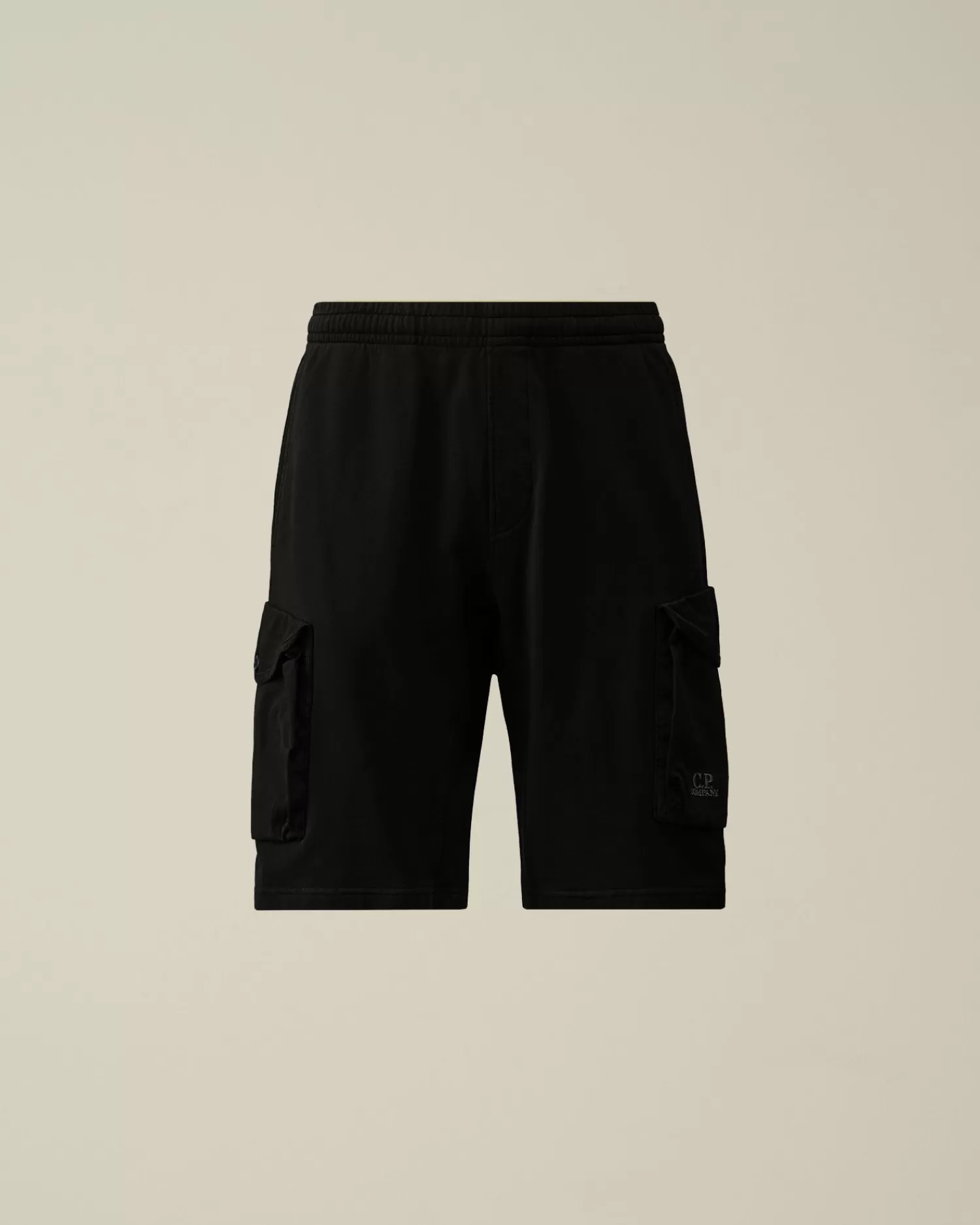 Clearance C.P. Company Bomuld Fleece Mixed Cargo Shorts Ivy Gron