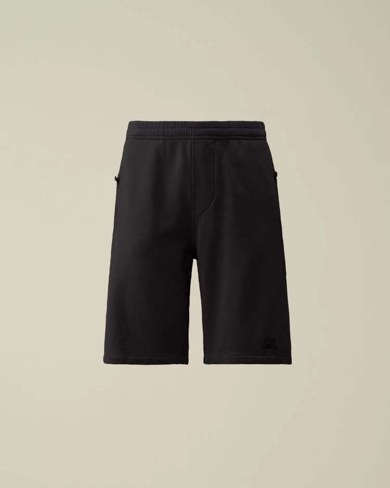 Cheap C.P. Company Cargo Shorts I Bomuld Diagonal Fleece Blaek Bla