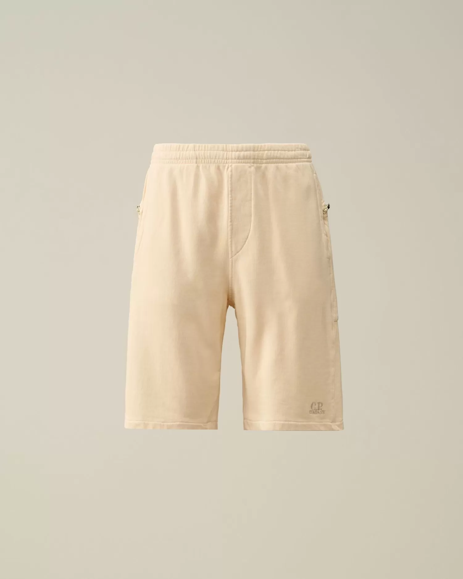 Cheap C.P. Company Cargo Shorts I Bomuld Diagonal Fleece Guld Flamme-Orange