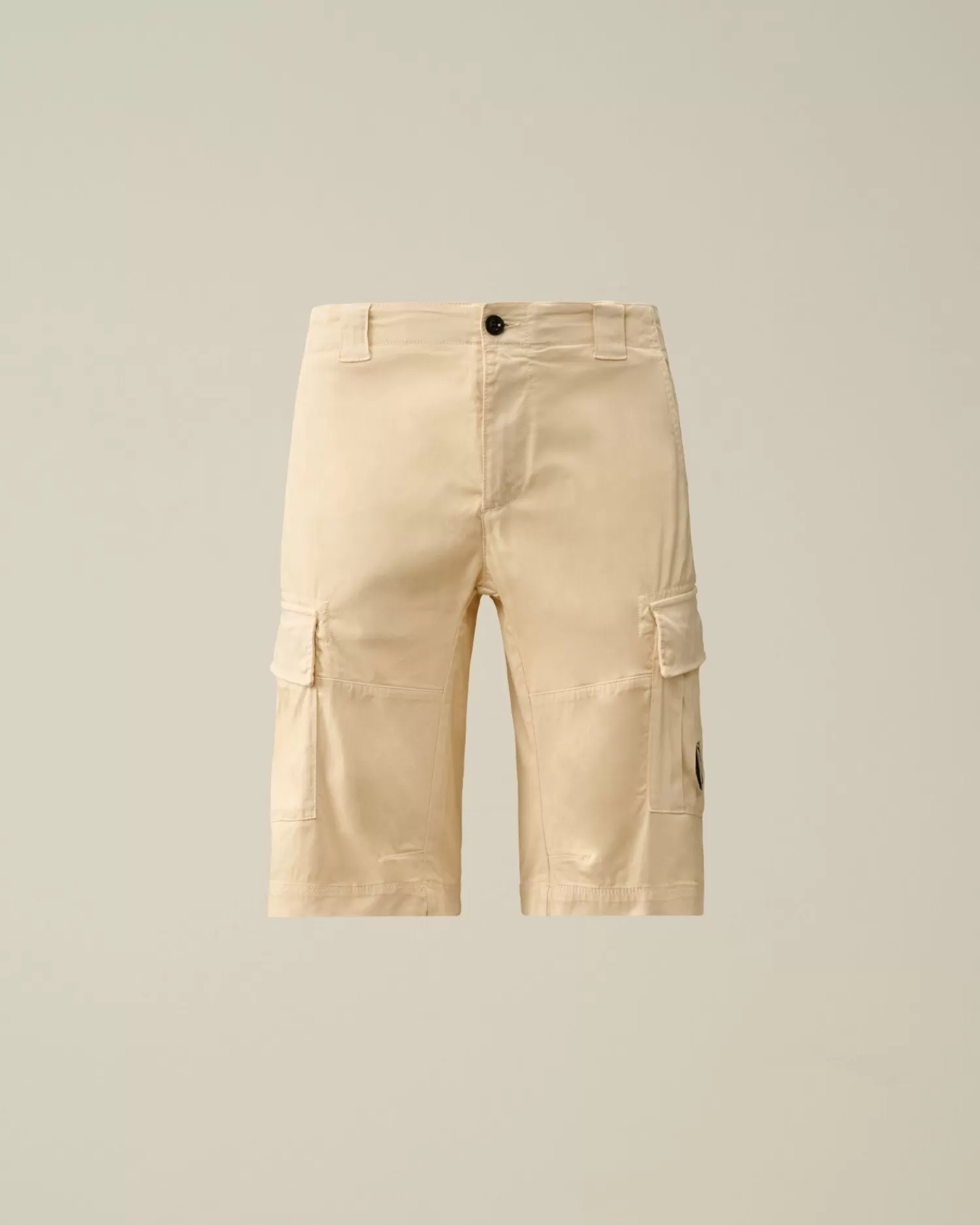 New C.P. Company Cargo Shorts I Bomuld Diagonal Fleece Himmelsk Pink