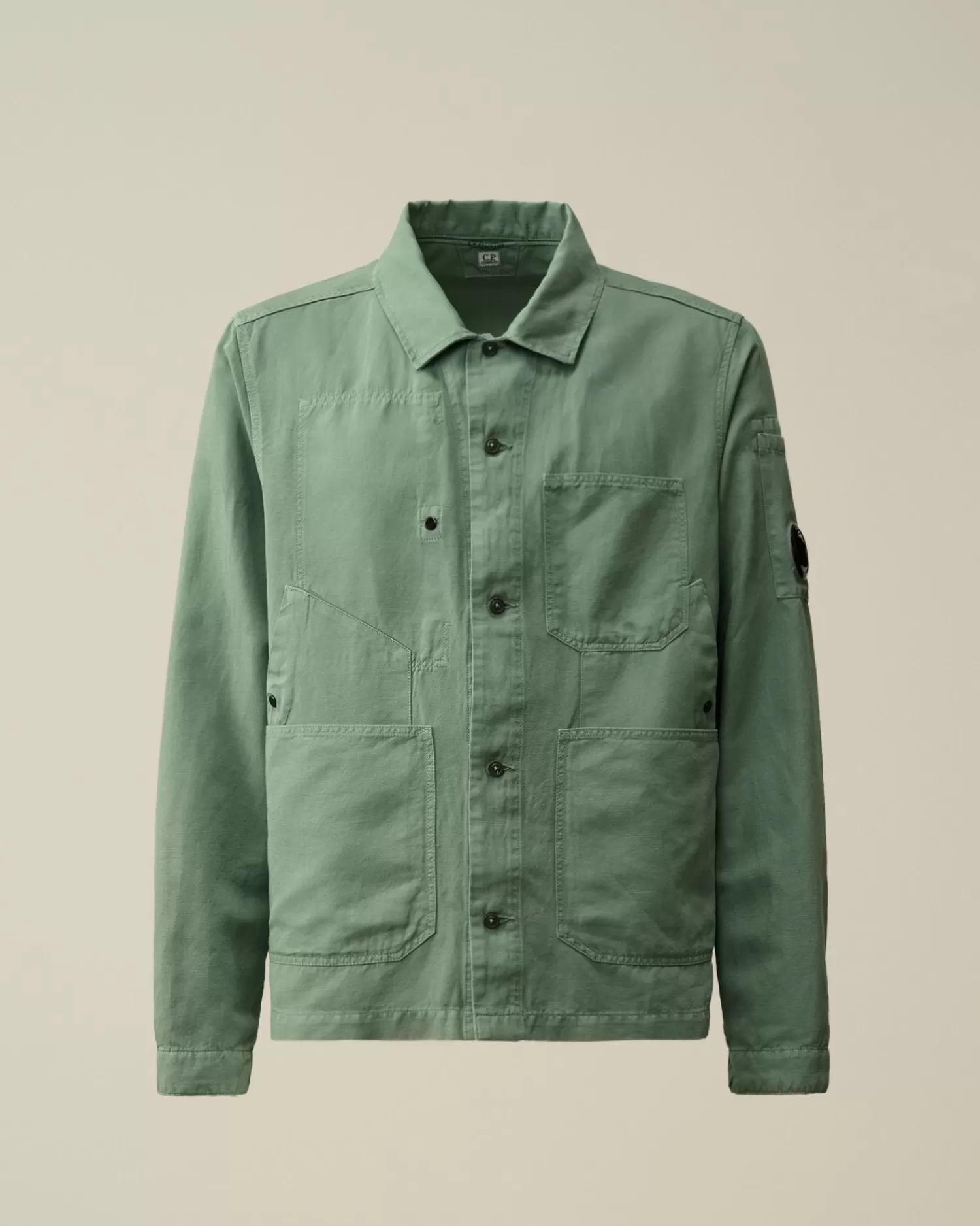 Online C.P. Company Chrome-R Pocket Overshirt Ivy Gron