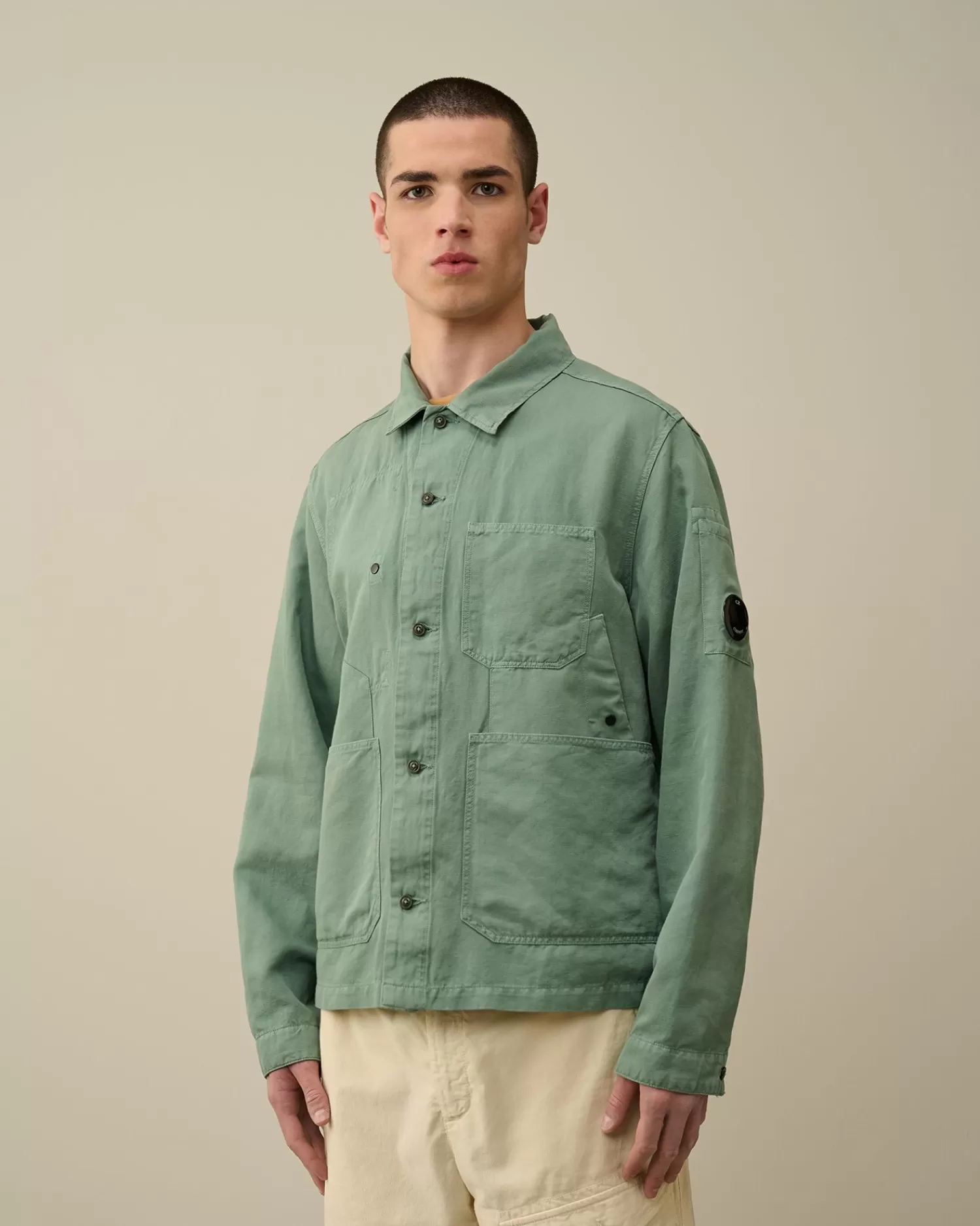 Online C.P. Company Chrome-R Pocket Overshirt Ivy Gron