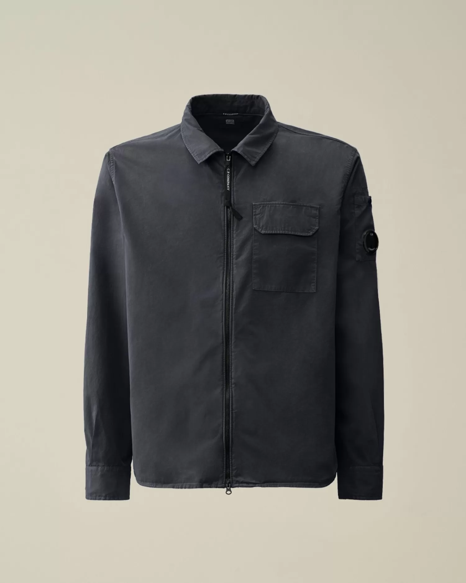 Store C.P. Company Gabardine Pockets Skjorte Gaze Hvid