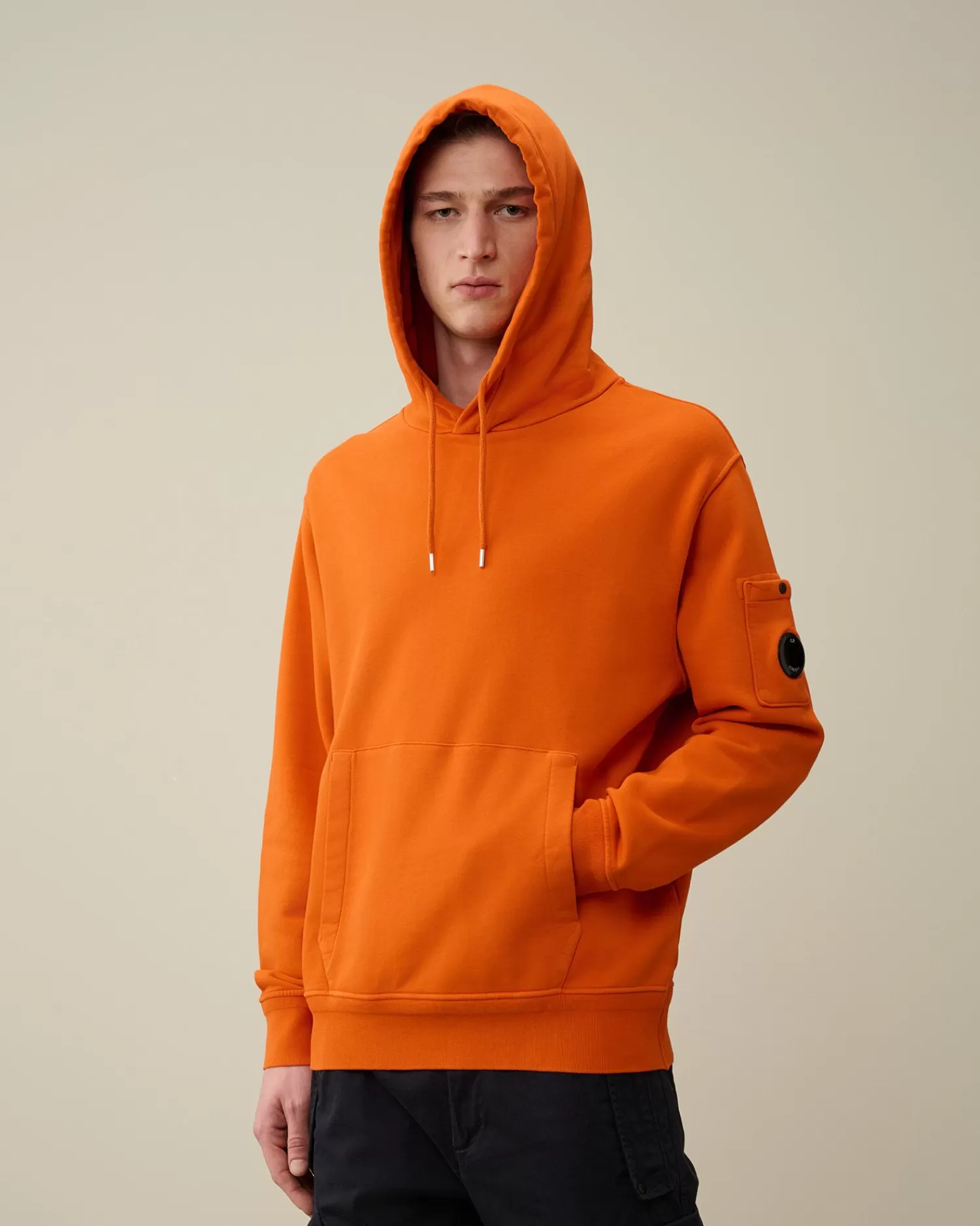 Shop C.P. Company Haettetroje Med Diagonal Fleece I Bomuld Hvid Paere