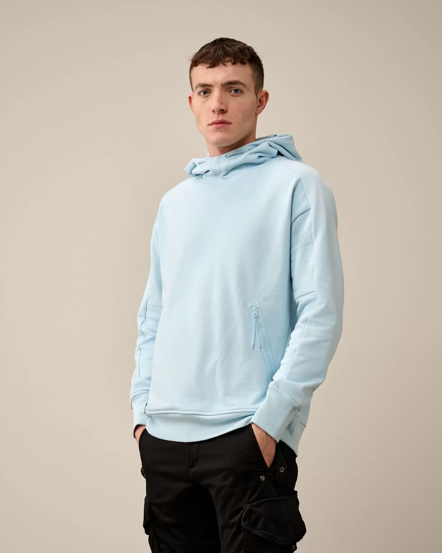 Best C.P. Company Indigo Fleece Sweatshirt Stenblege-Bla