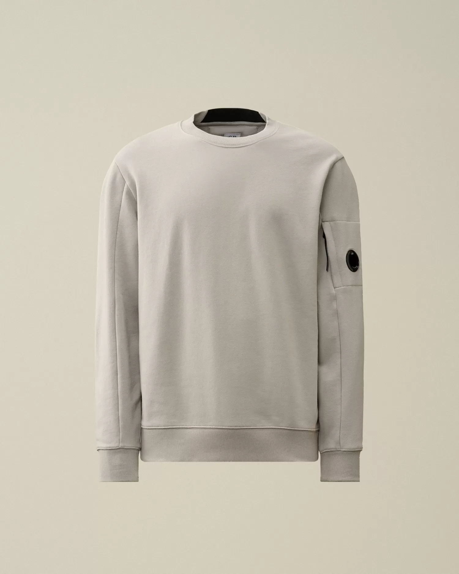 New C.P. Company Let Fleece Sweatshirt Med Lynlas Sort