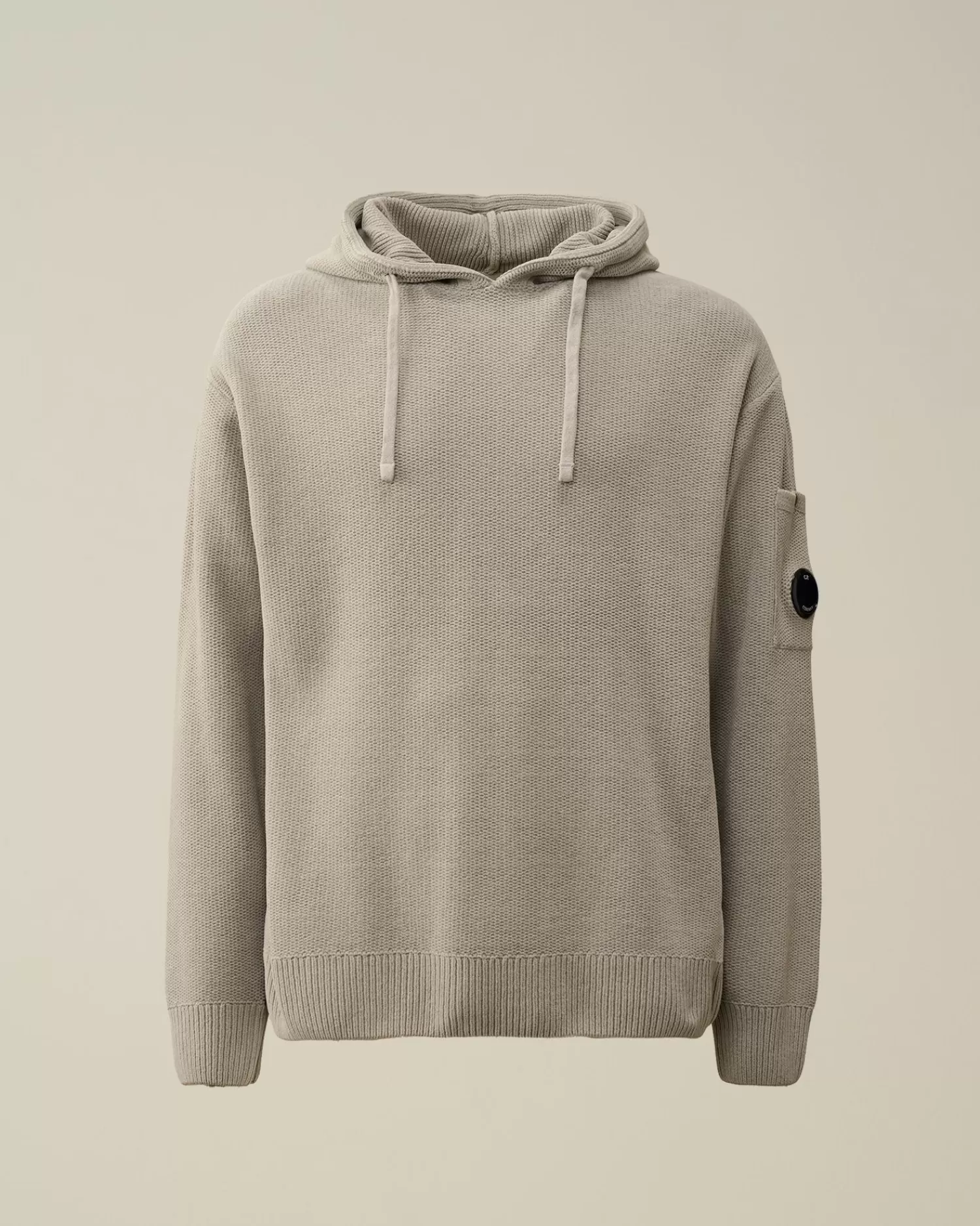 Fashion C.P. Company Let Frotte Strikket Sweatshirt Blaek Bla