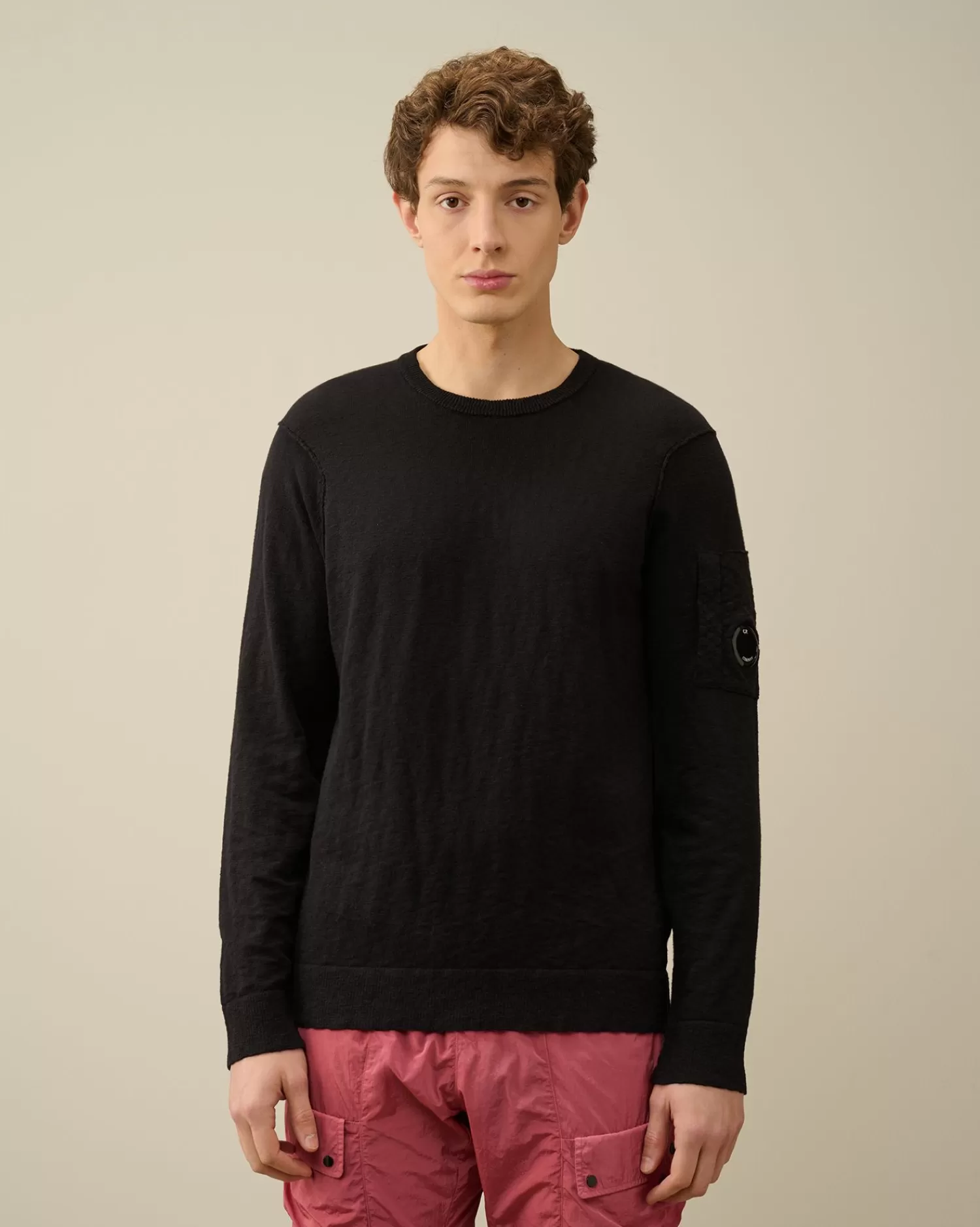 Shop C.P. Company Let Frotte Strikket Sweatshirt Stovregn Gra