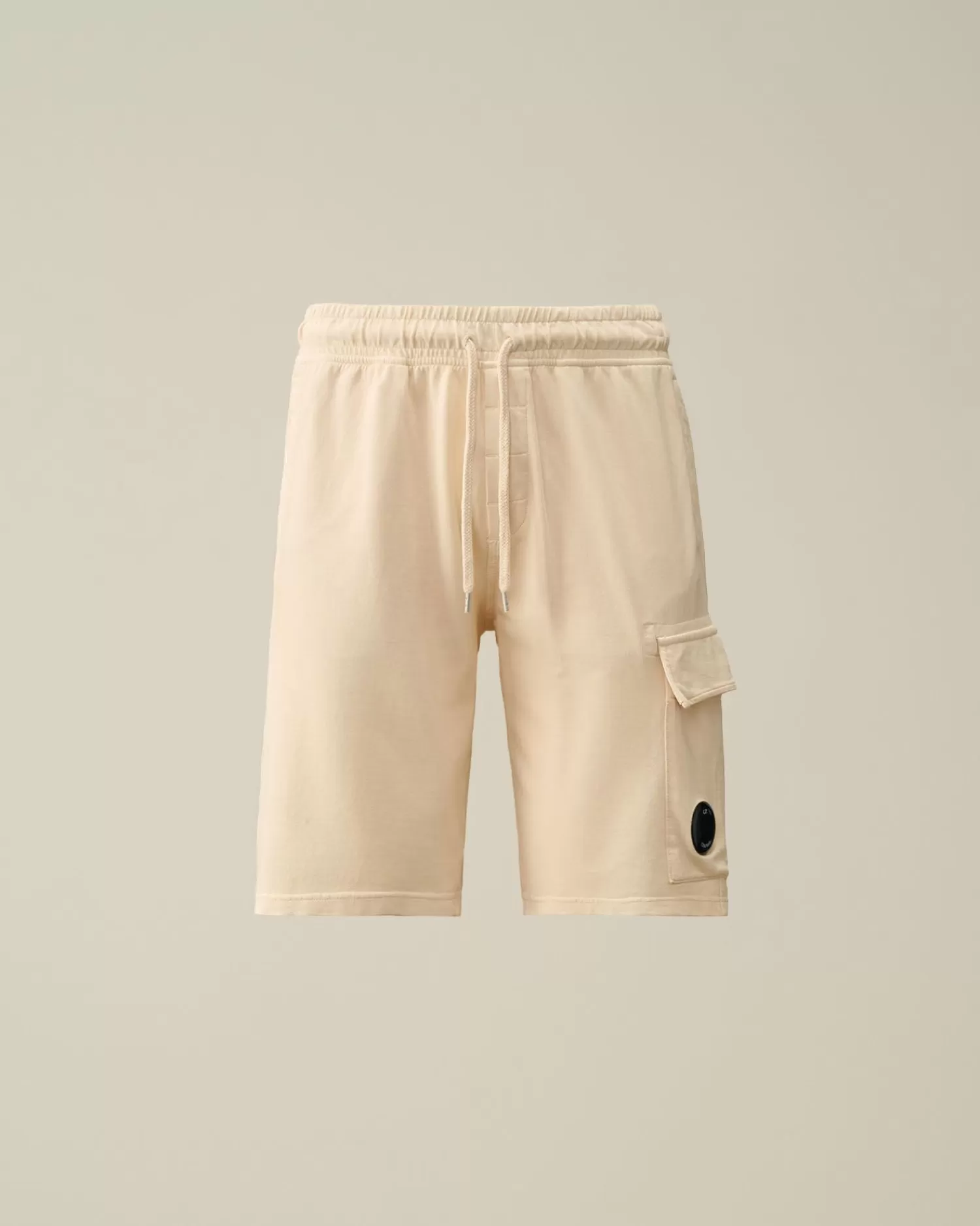 New C.P. Company Light Fleece Utility Shorts Stovregn Gra