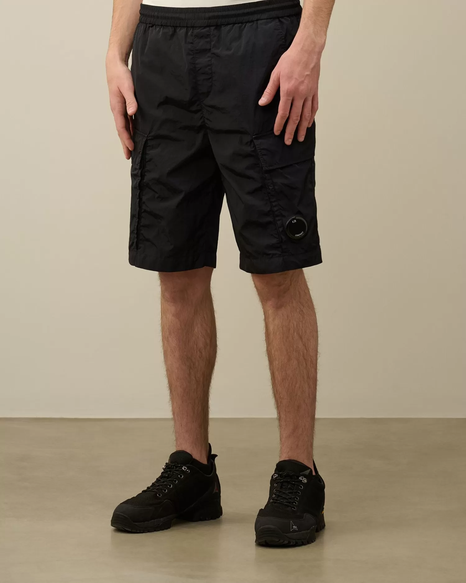 Best Sale C.P. Company Light Fleece Utility Shorts Gra Melange