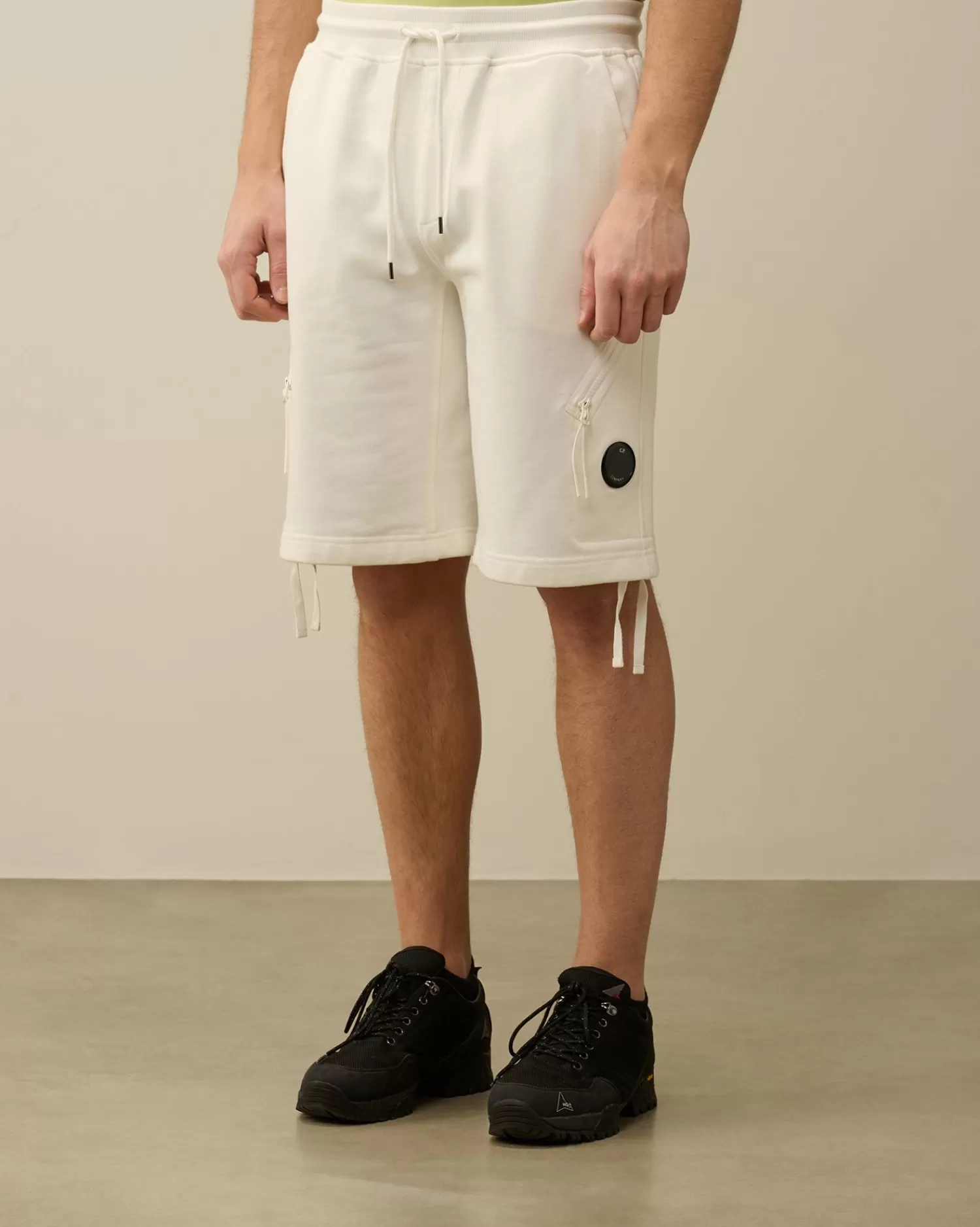 Outlet C.P. Company Light Fleece Utility Shorts Ivy Gron