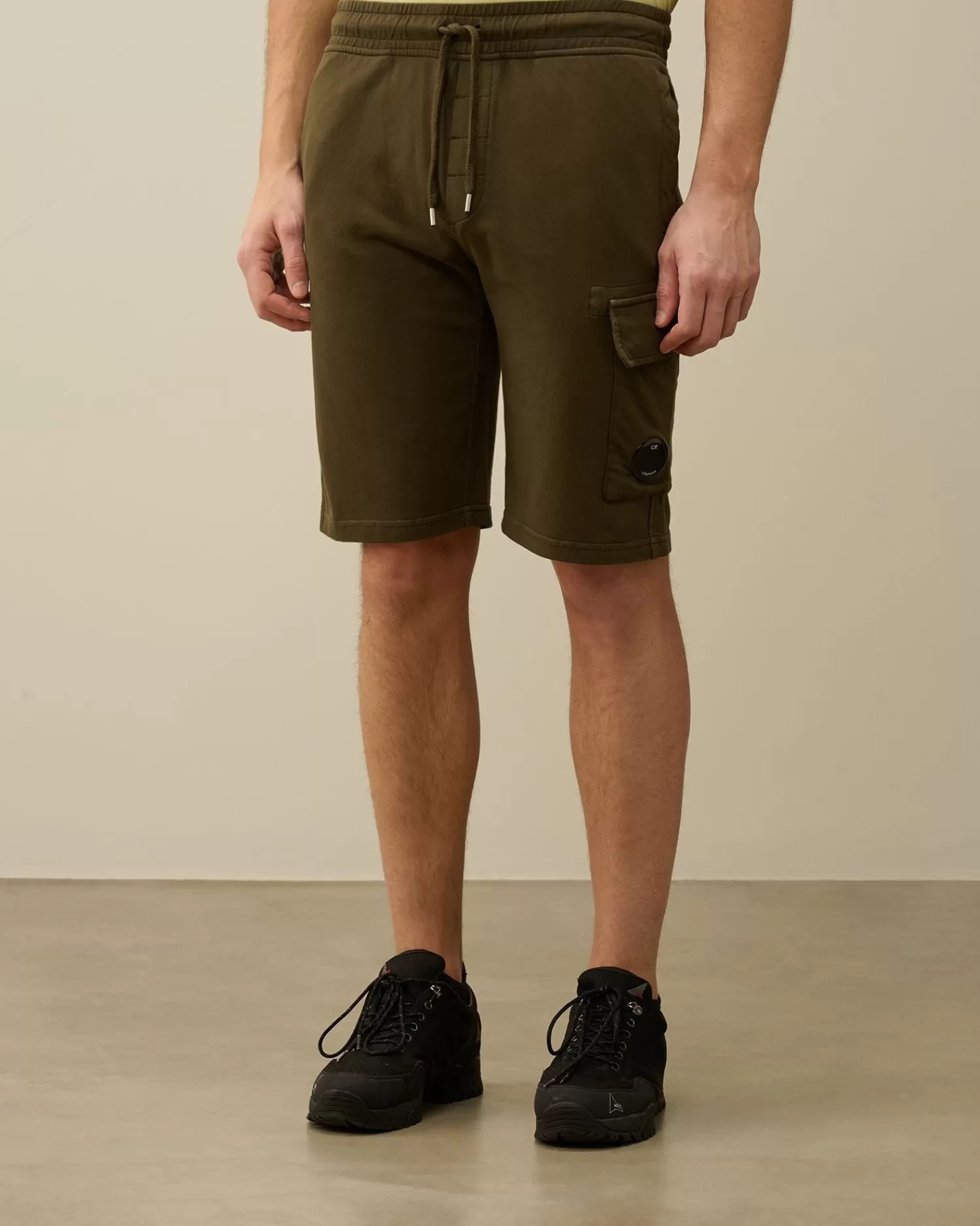 Cheap C.P. Company Shorts I Bomuldsfleece Pistacie Shell-Beige