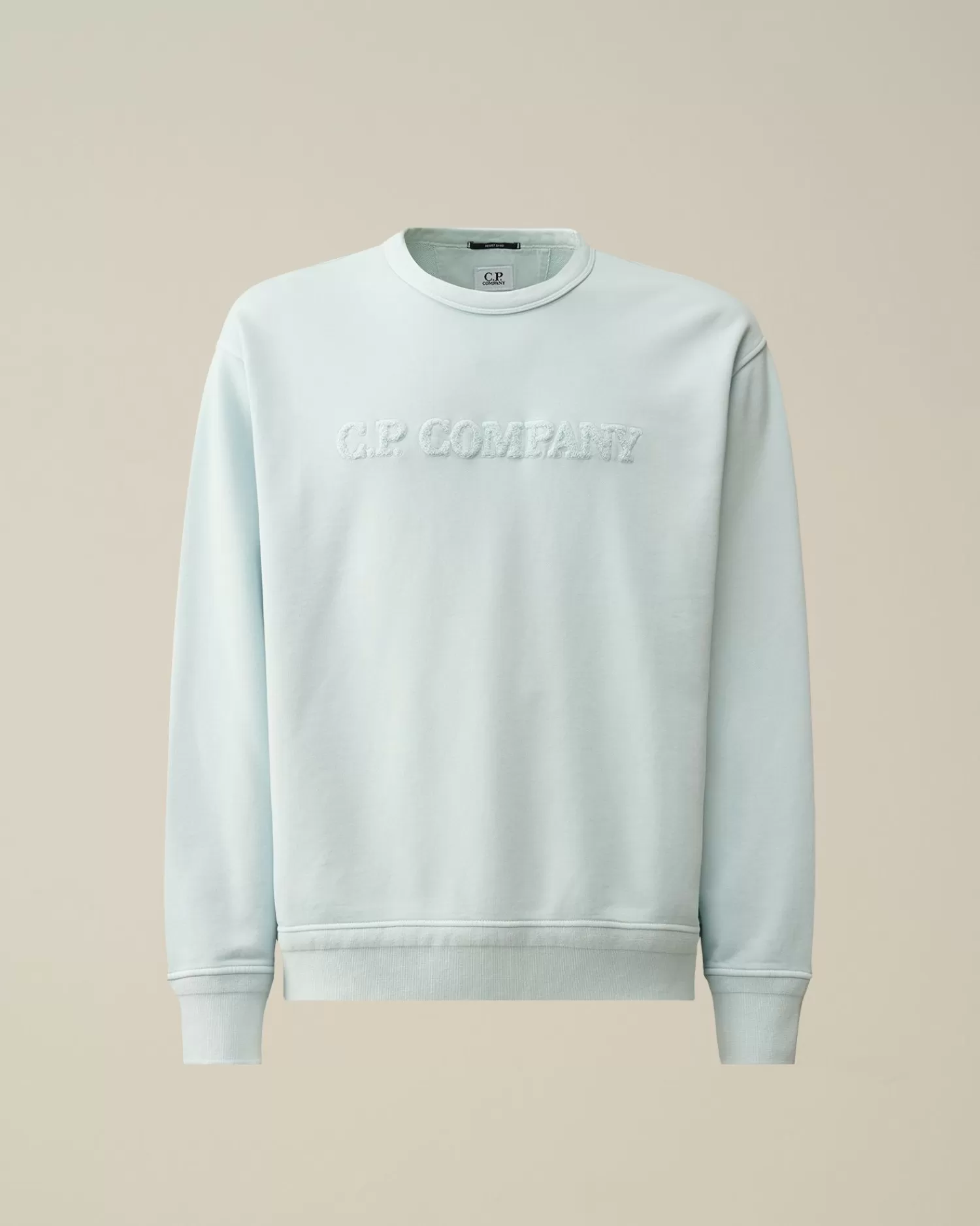 Online C.P. Company Sweatshirt Med Diagonal Fleece I Bomuld Blaek Bla