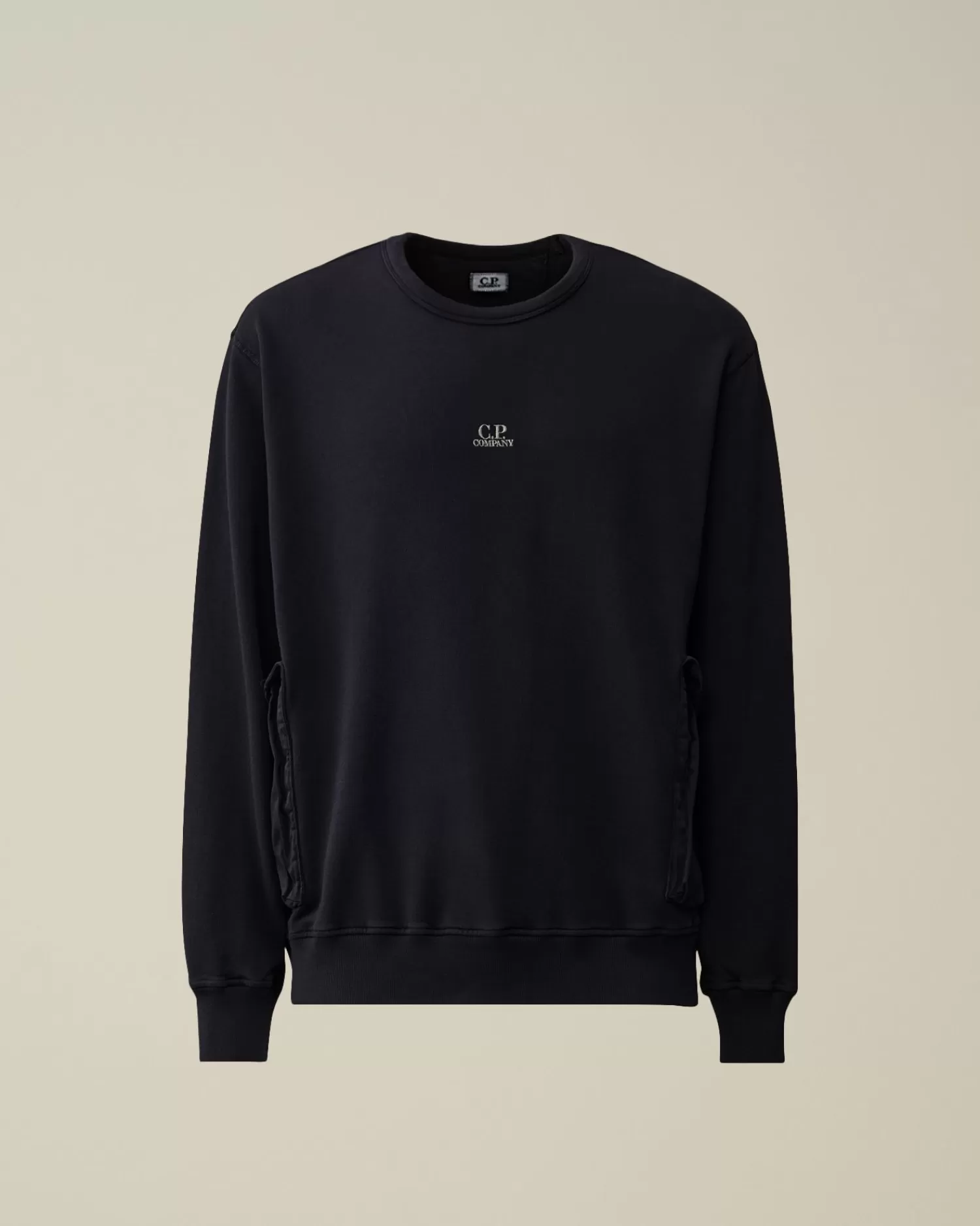 Sale C.P. Company Sweatshirt Med Diagonal Fleece I Bomuld Stjernelys Bla