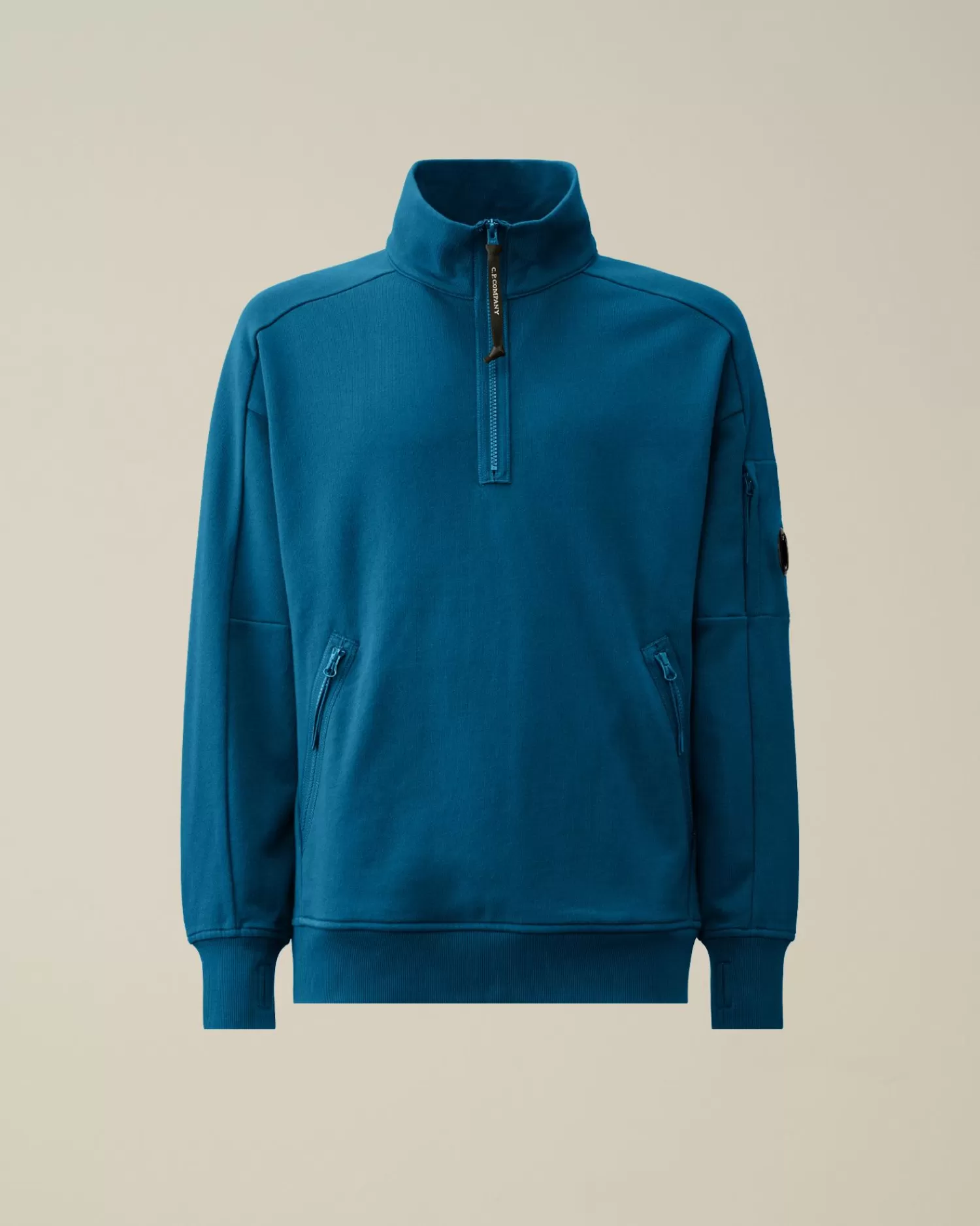 Online C.P. Company Sweatshirt Med Diagonal Fleece I Bomuld Andegron