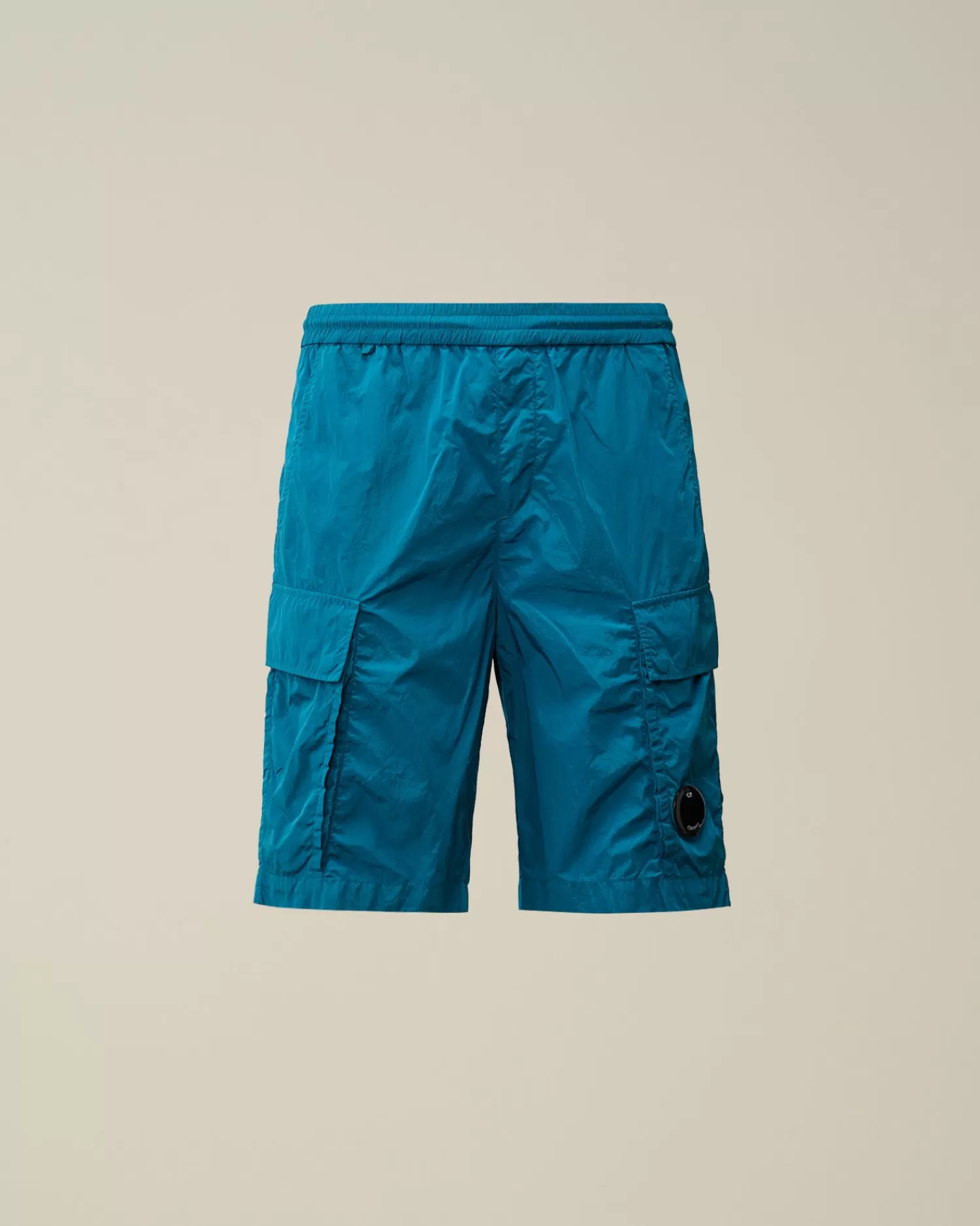 Outlet C.P. Company Twill Stretch Cargo Shorts Total Eclipse-Blue