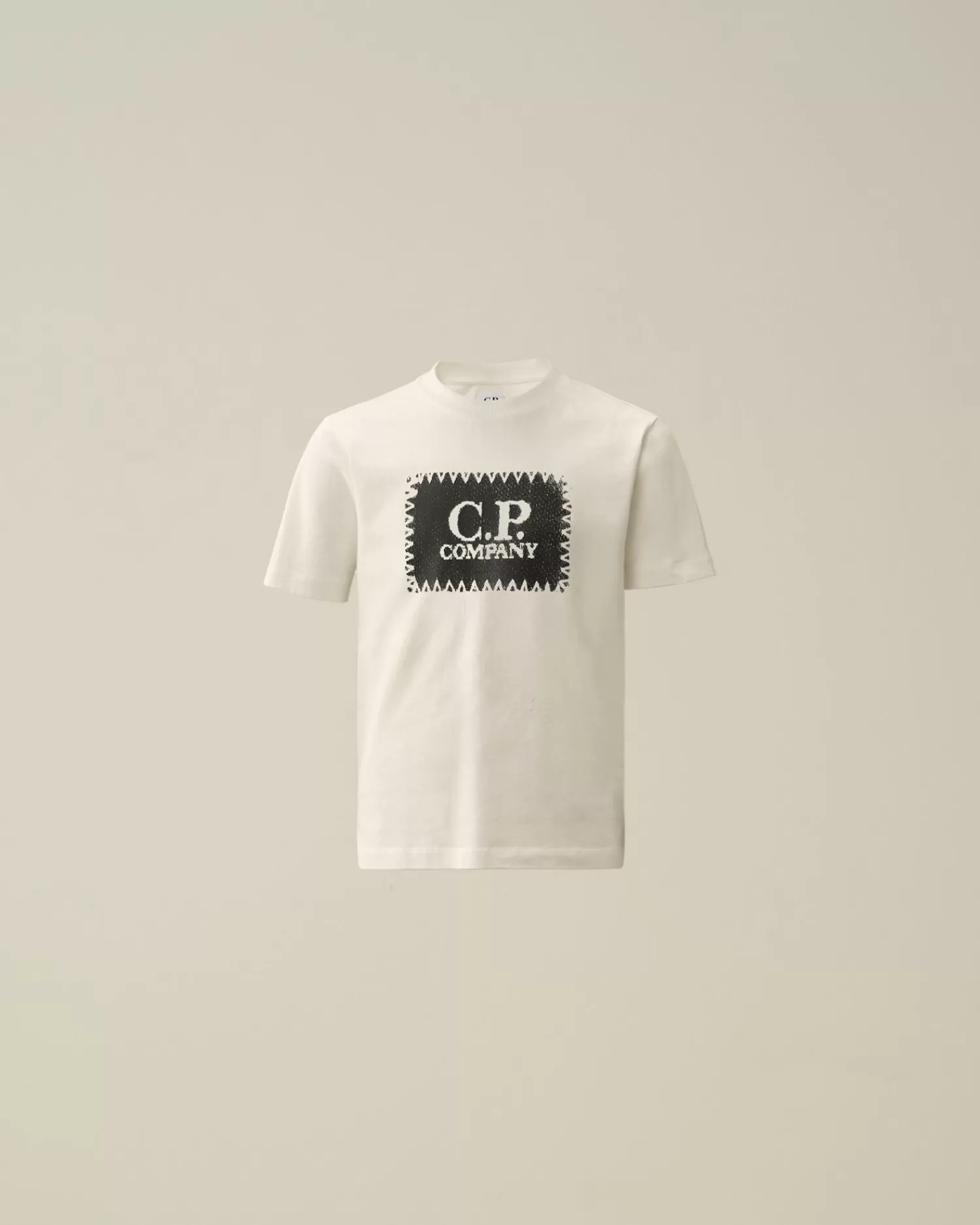 Best C.P. Company U16 Bomuldsjersey 30/1 Grafisk T-Shirt Blaek Bla