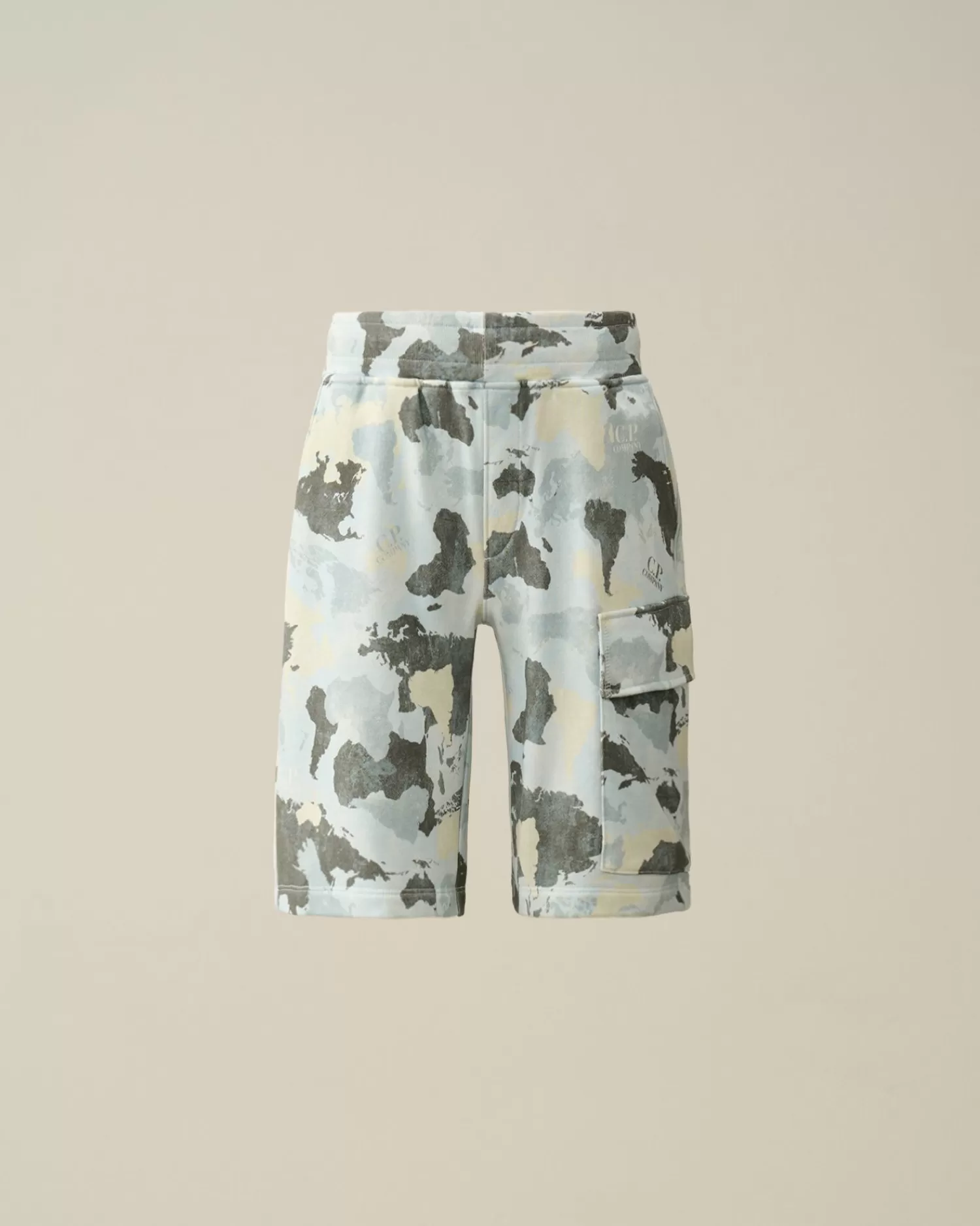 Clearance C.P. Company U16 Chrome-R Logo Print Svommeshorts Agave Gron