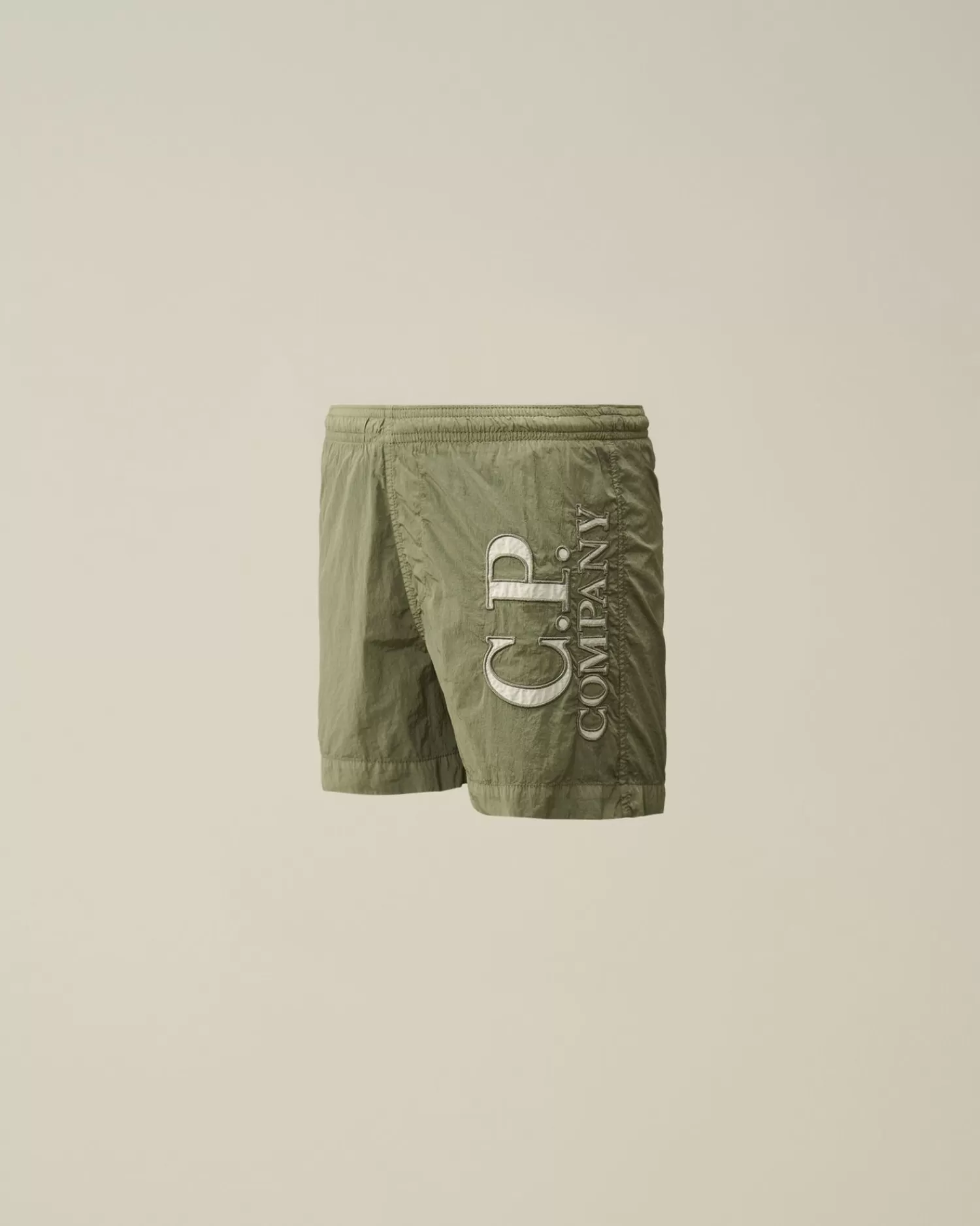 Store C.P. Company U16 Diagonal Fleece Cargo Shorts Gaze Hvid