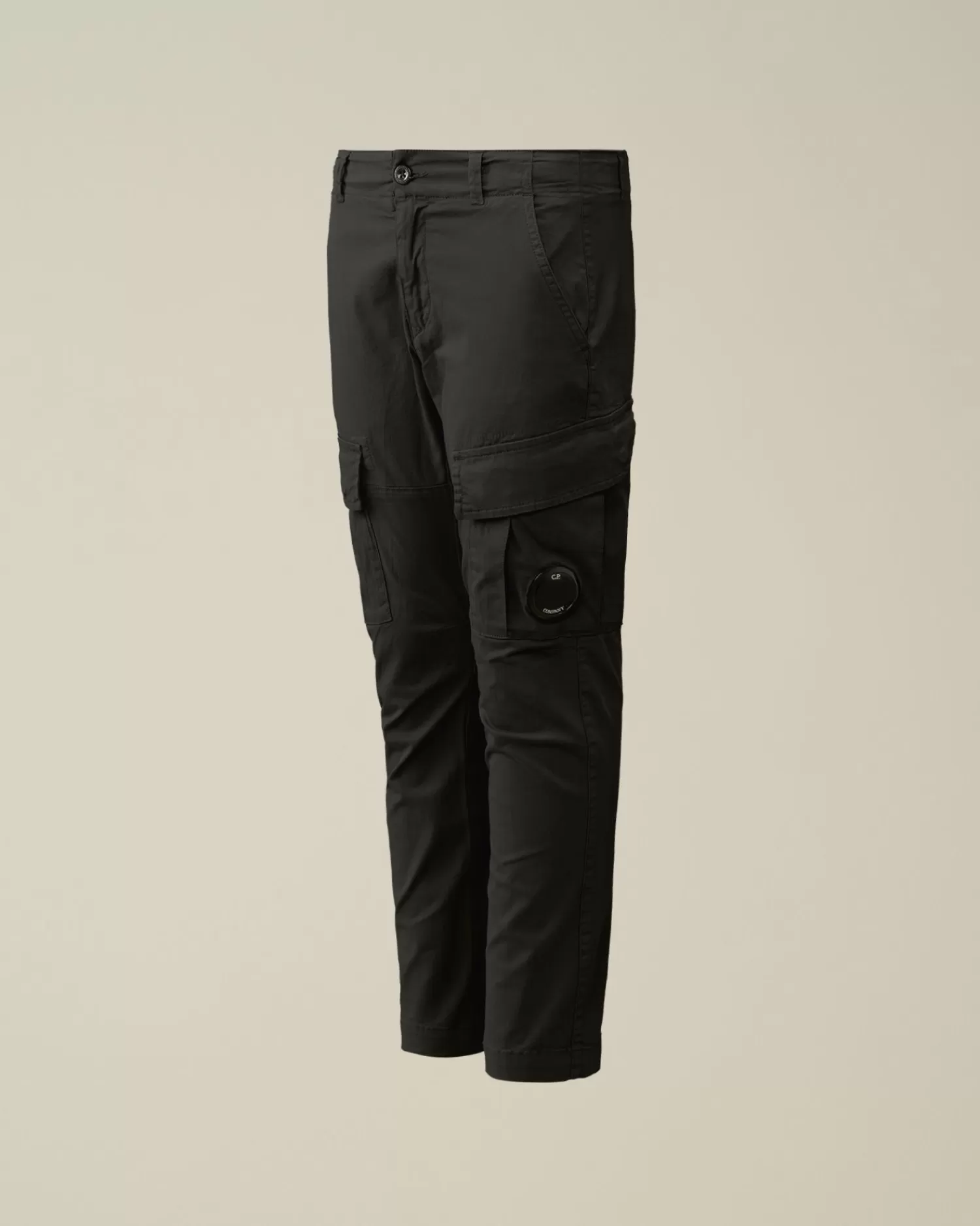 Outlet C.P. Company U16 Stretch Gabardine Cargo Bukser Turbulens-Gra