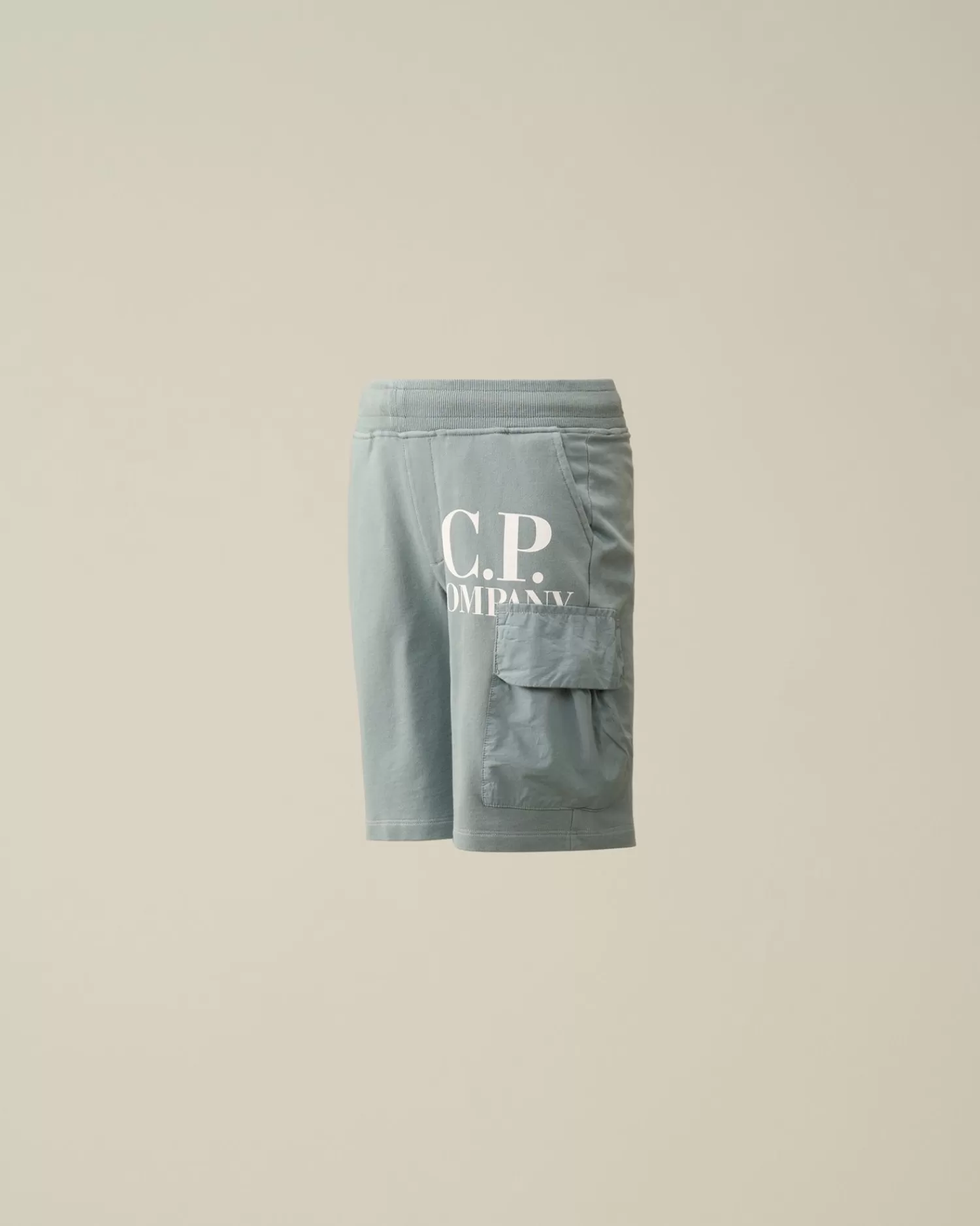 Store C.P. Company U16 Stretch Gabardine Cargo Shorts Stjernelys Bla