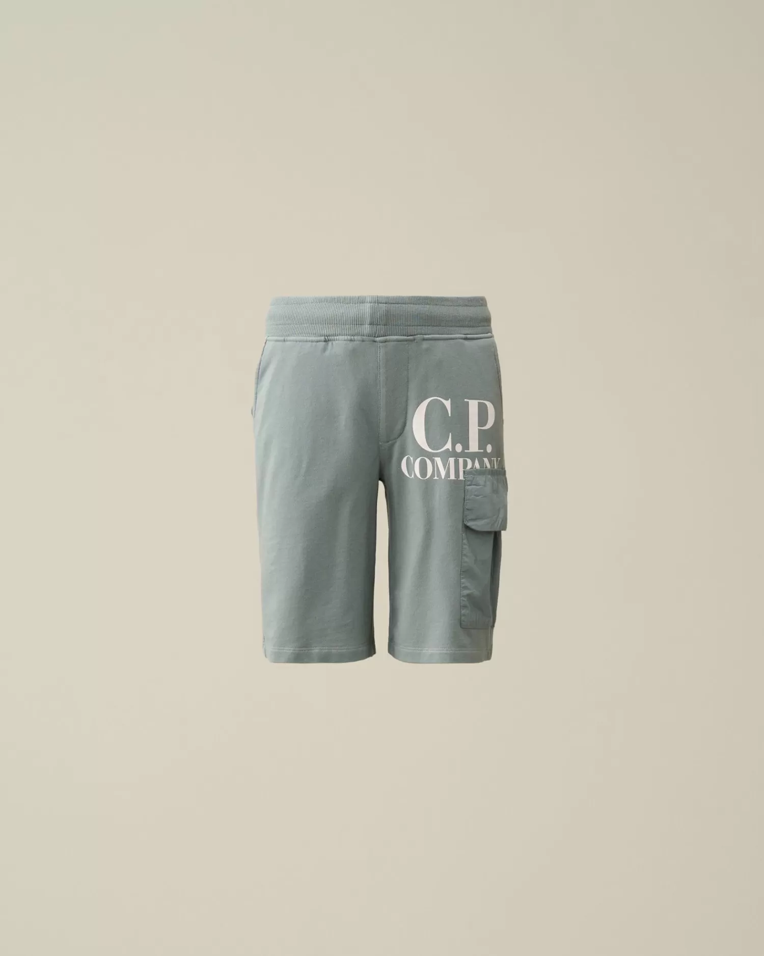 Store C.P. Company U16 Stretch Gabardine Cargo Shorts Stjernelys Bla